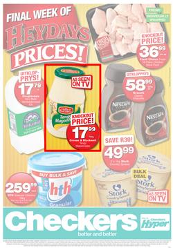 Checkers Gauteng : Final Week of Heydays Prices (8 Feb - 14 Feb 2016), page 1