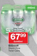 Smirnoff Storm Pine Twist Cans-6 x 440ml
