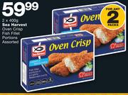 Sea Harvest Oven Crisp Fish Fillet Portions Assorted-2x400g