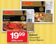 Eskort Shoulder/Diced Bacon-200g Each