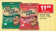 Candy Tops Creamy Toffee Assorted-125g Each