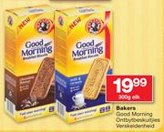 Bakers Good Morning Ontbyt beskuitjies Verskeidenheid-300g Elk