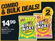Simba Nik Naks Maize Snack Assorted-2x150g