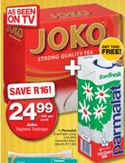 Joko Tagless Teabags-100 Per Pack Plus Parmalat EverFresh Long Life Milk Assorted 1L