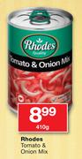 Rhodes Tomato & Onion Mix-410g