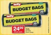 Tuffy Budget Black Bags-20 Per Pack