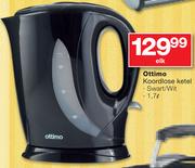 Ottimo 1.7Ltr Koordlose Ketel Swart/Wit-Elk