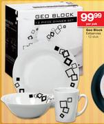 Geo Block 12 Stuk Eetservies-Per Pak