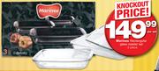 Marinex 3 Piece Rectangular Glass Roaster Set-Per Set
