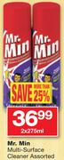 Mr.Min Multi-Surface Cleaner Assorted-2x275ml
