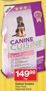 Canine Cuisine Dog Food Assorted-7Kg Each