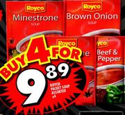 Royco Packet Soup Assorted x4