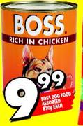 Boss Dog Food Assorted-820g each