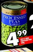 Pot O' Gold Processes Peas-400g