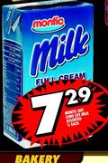 Montic Uht Long Life Milk Assorted-1l Each
