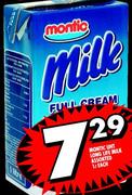 Montic UHT Long Life Milk Assorted-1Ltr
