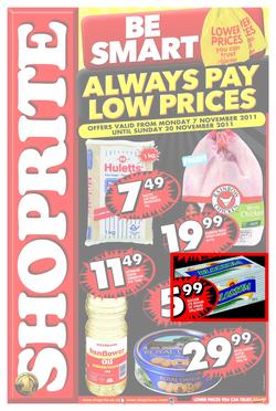 Shoprite North West (7 Nov - 20 Nov), page 1