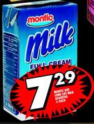 Montic UHT Long Life Milk Assorted-1l each
