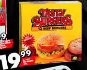 I&J Tasty Beef Burgers-600g