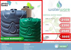 Waterware Gauteng : Specials (01 May - 31 May 2025), page 1