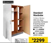 HK Standard Wardrobe 1.2m x 1.8m x 450mm 850027754