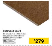 Supawood Board 3.2mm x 2.75m x 1.83m 558189