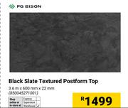 PG Bison Black Slate Textured Postform Top 850045271001