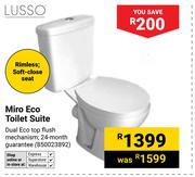 Lusso Miro Eco Toilet Suite 850023892