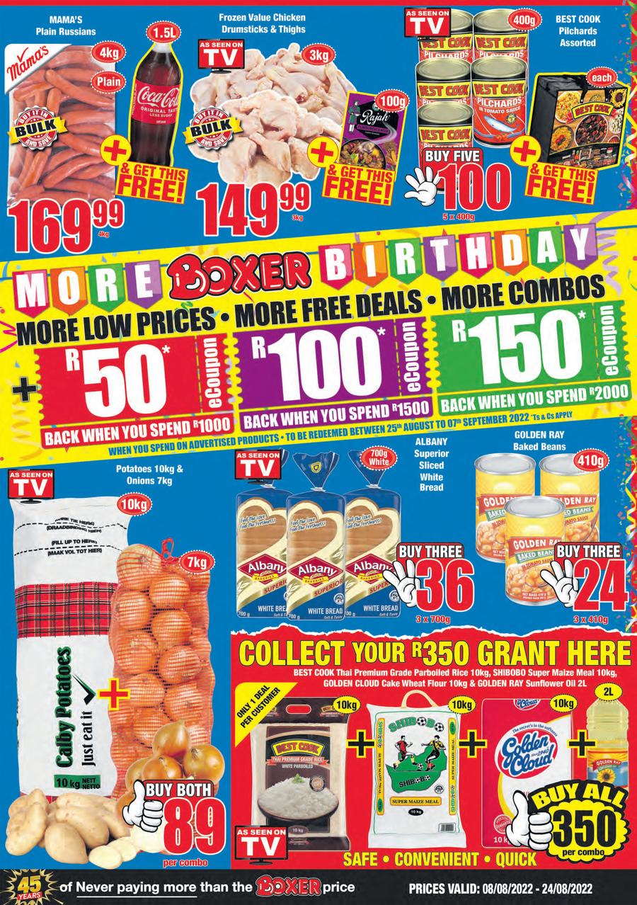 Boxer Super Stores Gauteng More Boxer Birthday (8 August 24 August