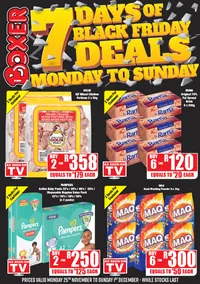 Boxer Super Stores Gauteng : 7 Days Of Black Friday Deals (25 November - 01 December 2024)