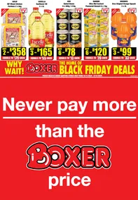 Boxer Super Stores Gauteng : Never Pay More Than The Boxer Price (14 November - 17 November 2024)