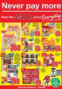 Boxer Super Stores Gauteng : Never Pay More Than The Boxer Price (09 September - 22 September 2024)