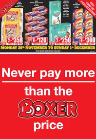 Boxer Super Stores Gauteng : Never Pay More Than The Boxer Price (25 November - 01 December 2024)