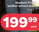 Student Prince Leather School Shoes Sizes 9-1-Each