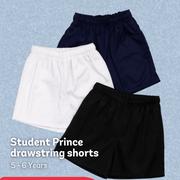 Student Prince Drawstring Shorts 5-6 Years-Each