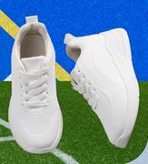 Student Prince White Sport Sneakers Sizes 9-1-Each