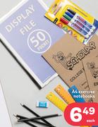 A4 Exercise Notebooks-Each