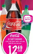 COCA-COLA Soft Drinks-2l-Each