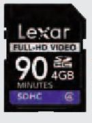 Lexar Full HD Video Memory SD Card-4GB