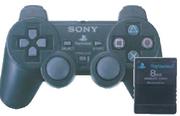 PS2 Dual Shock Controller Plus Memory Card-Per Set