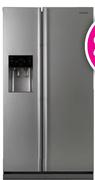 Samsung Metallic Silver Side By Side Freezer/Fridge With Water & Ice Dispenser