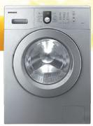 Samsung Metallic Silver Front Load Washing Machine-7.2Kg