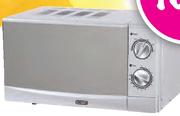 Defy Metallic Silver Mirror Finish Manual Microwave Oven-20Ltr