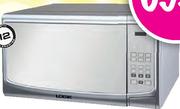 Logik Metallic Silver Mirror Finish Electronic Microwave Oven-34Ltr