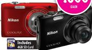 Nikon Coolpix Red/Black-S3100