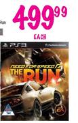 PS3 Games Need For Speed The Run