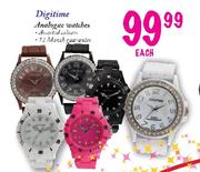 Digitime Analogue Watches-each