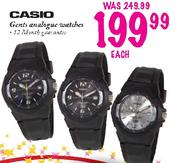 Casio Gents Analogue Watches-each