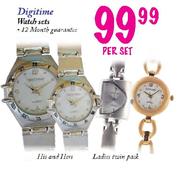 Digitime Watch Sets-per set