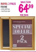 Royal 2 Pack Frame-per pack
